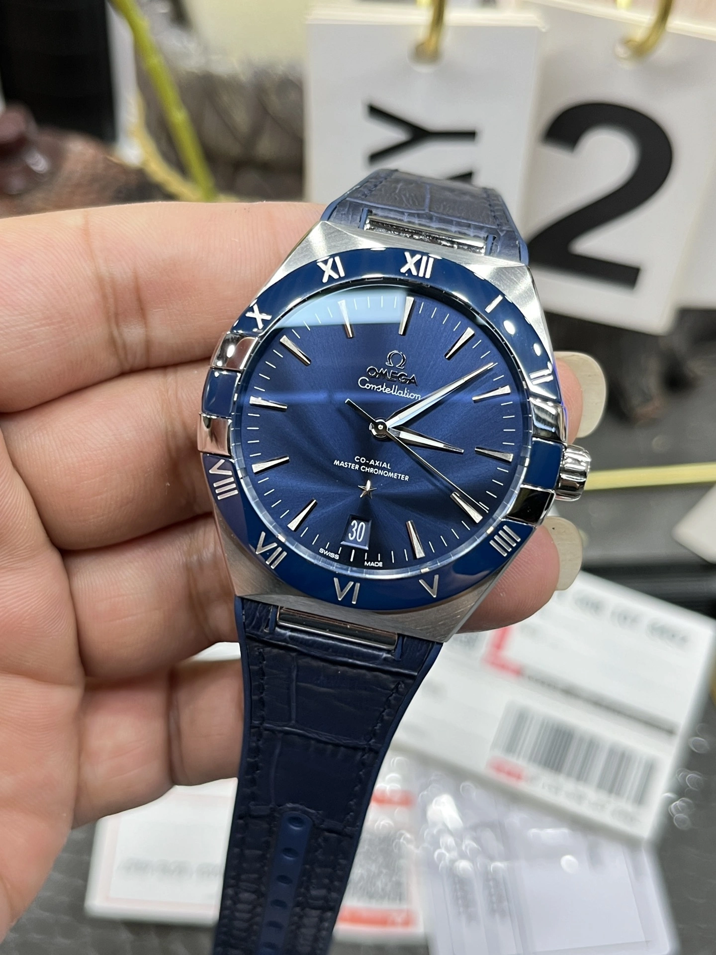 CBD Factory Omega Constellation 41mm Steel Blue Ceramic Bezel (131.33.41.21.03.001) 1:1 Super Clone – DD8900 Movement FlexibleFit 316